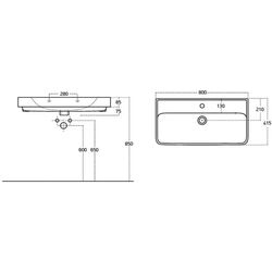 Dulap sub lavoar Bayro Venus Neon 800 (Chicago Dark Concrete/White) Thumb
