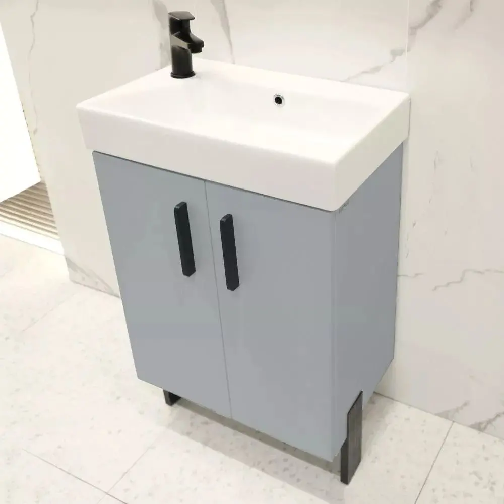 Dulap sub lavoar Bayro Vision 550 (Grey Matte)