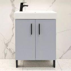 Dulap sub lavoar Bayro Vision 550 (Grey Matte)