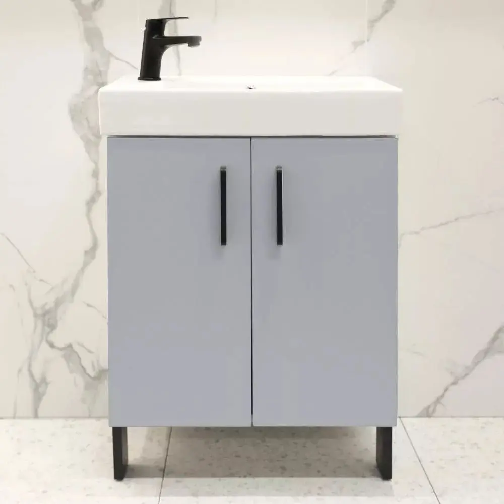 Dulap sub lavoar Bayro Vision 550 (Grey Matte)