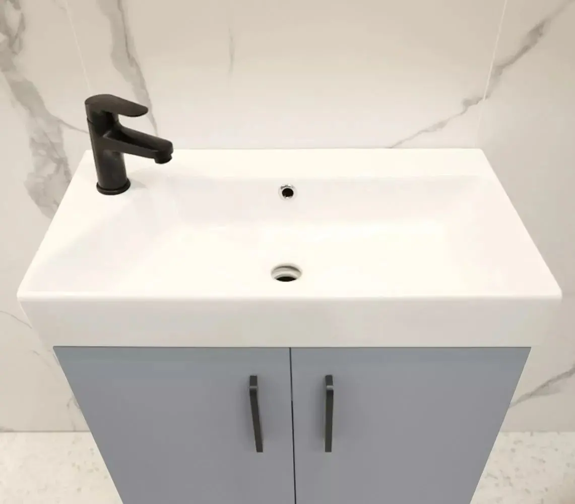 Dulap sub lavoar Bayro Vision 650 (Grey Matte)