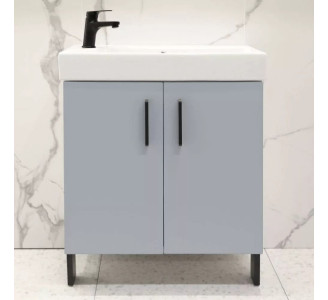 Dulap sub lavoar Bayro Vision 650 (Grey Matte)