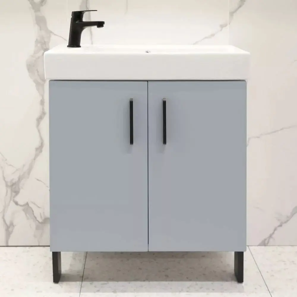 Dulap sub lavoar Bayro Vision 650 (Grey Matte)