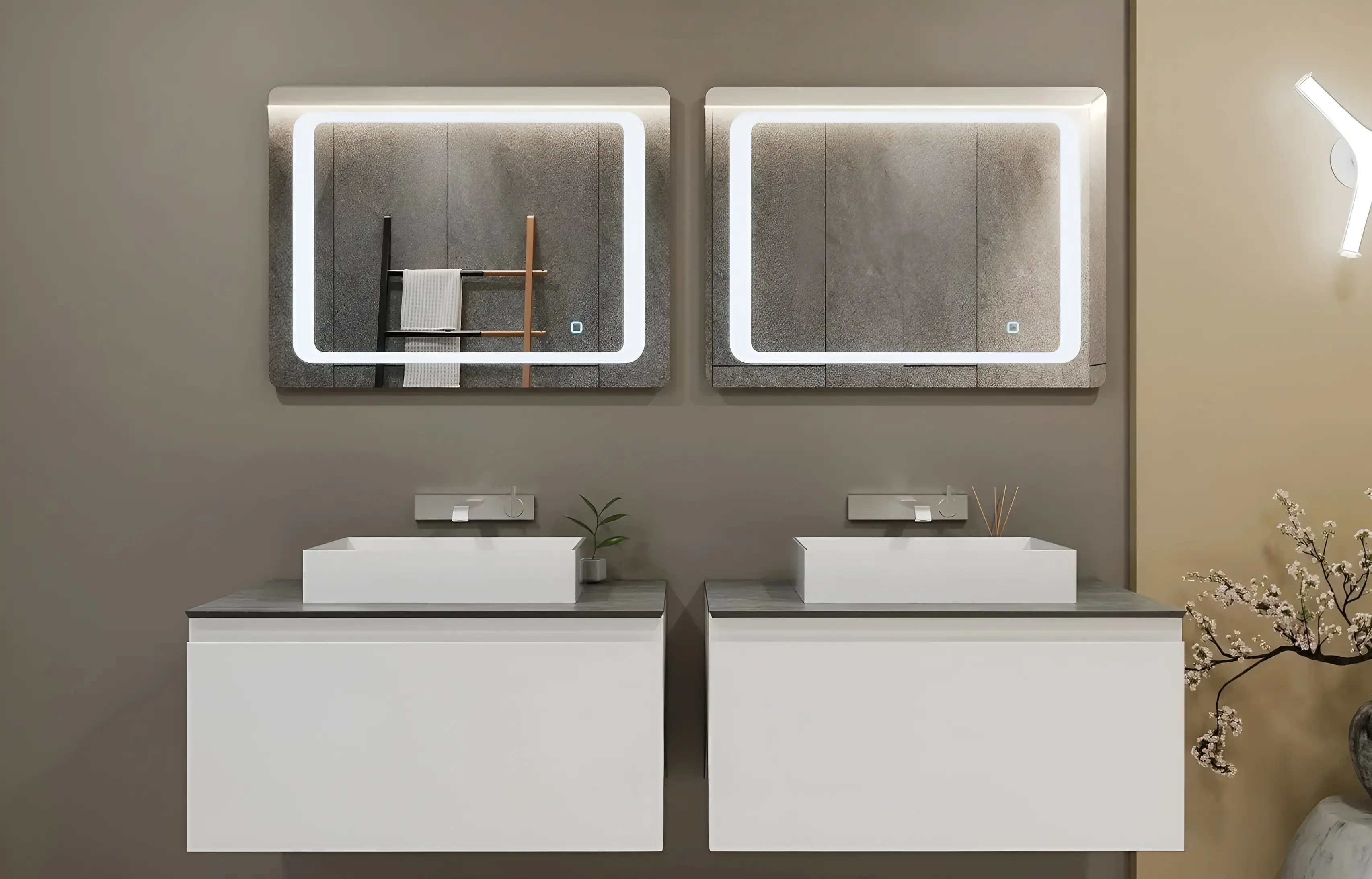 Dulap sub lavoar Bayro Wings 900 (White)