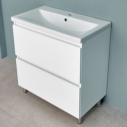 Шкаф под умывальник на ножках Bayro Trend Como 800 (White Matte) Thumb