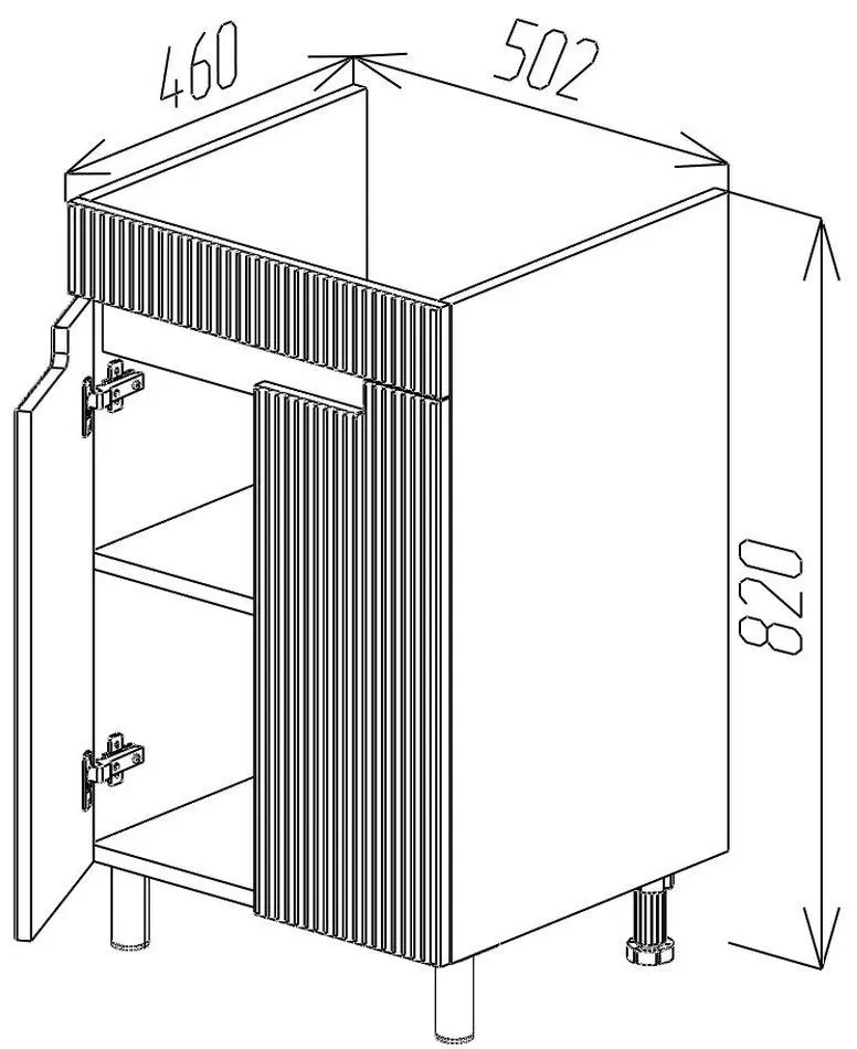 Dulap sub lavoar de podea Bayro Positano Duo Argo 500