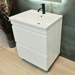 Шкаф под умывальник напольный Bayro Studio Argo 600 (White Matte) Thumb