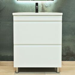 Dulap sub lavoar de podea Bayro Studio Argo 600 (White Matte)