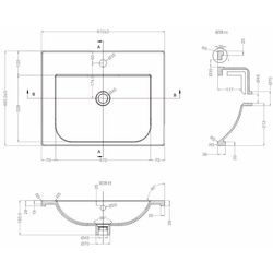 Шкаф под умывальник напольный Bayro Studio Argo 600 (White Matte) Thumb