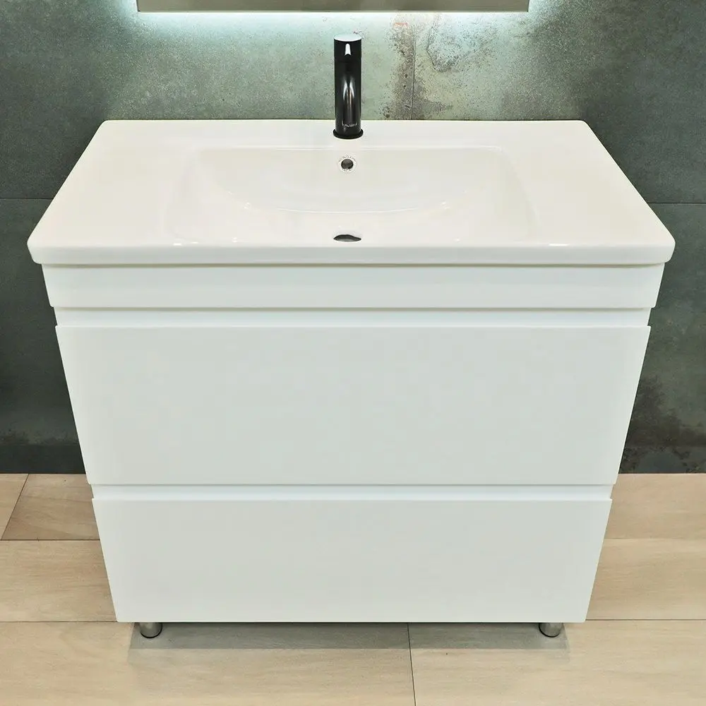 Dulap sub lavoar de podea Bayro Studio Argo 800 (White Matte)