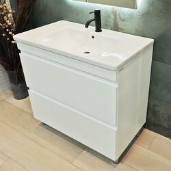 Dulap sub lavoar de podea Bayro Studio Argo 800 (White Matte) Thumb