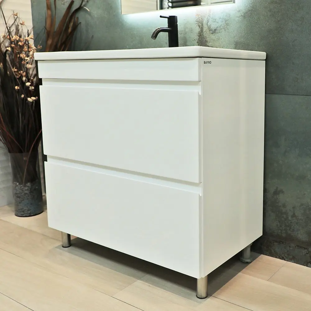 Dulap sub lavoar de podea Bayro Studio Argo 800 (White Matte)