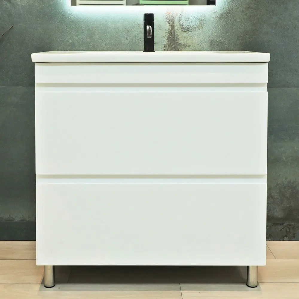 Dulap sub lavoar de podea Bayro Studio Argo 800 (White Matte)