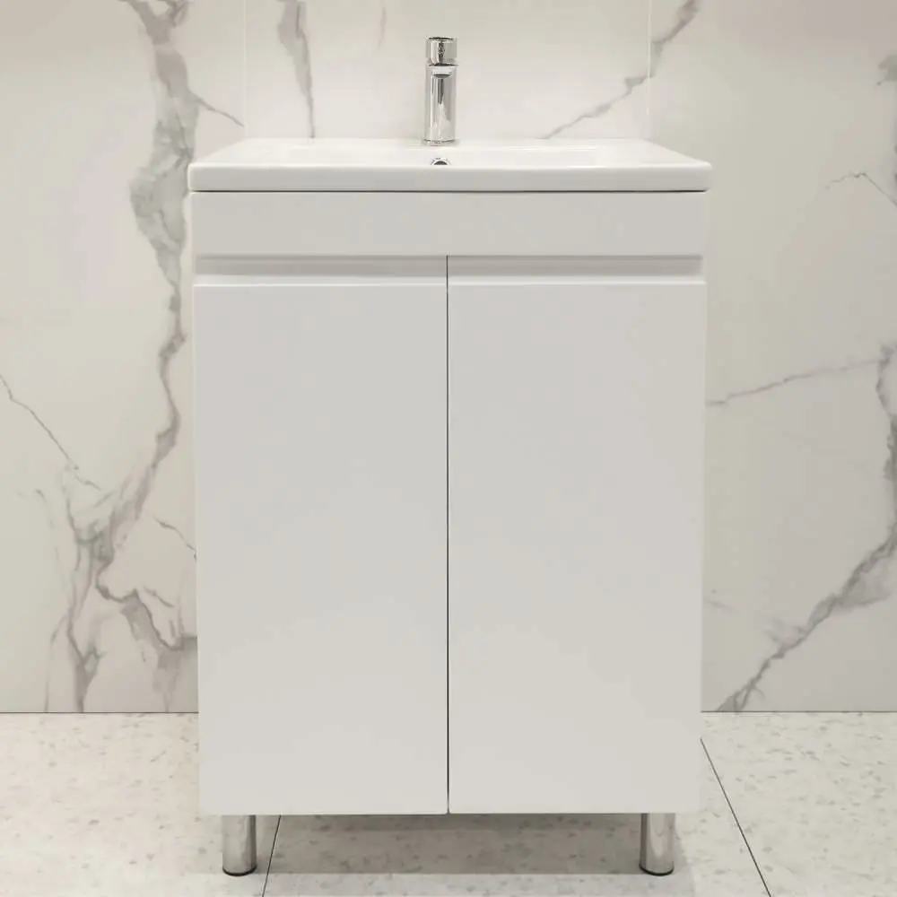 Dulap sub lavoar de podea Bayro Studio Duo Argo 500 (White Matte)