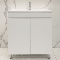 Dulap sub lavoar de podea Bayro Studio Duo Argo 800 (White Matte)