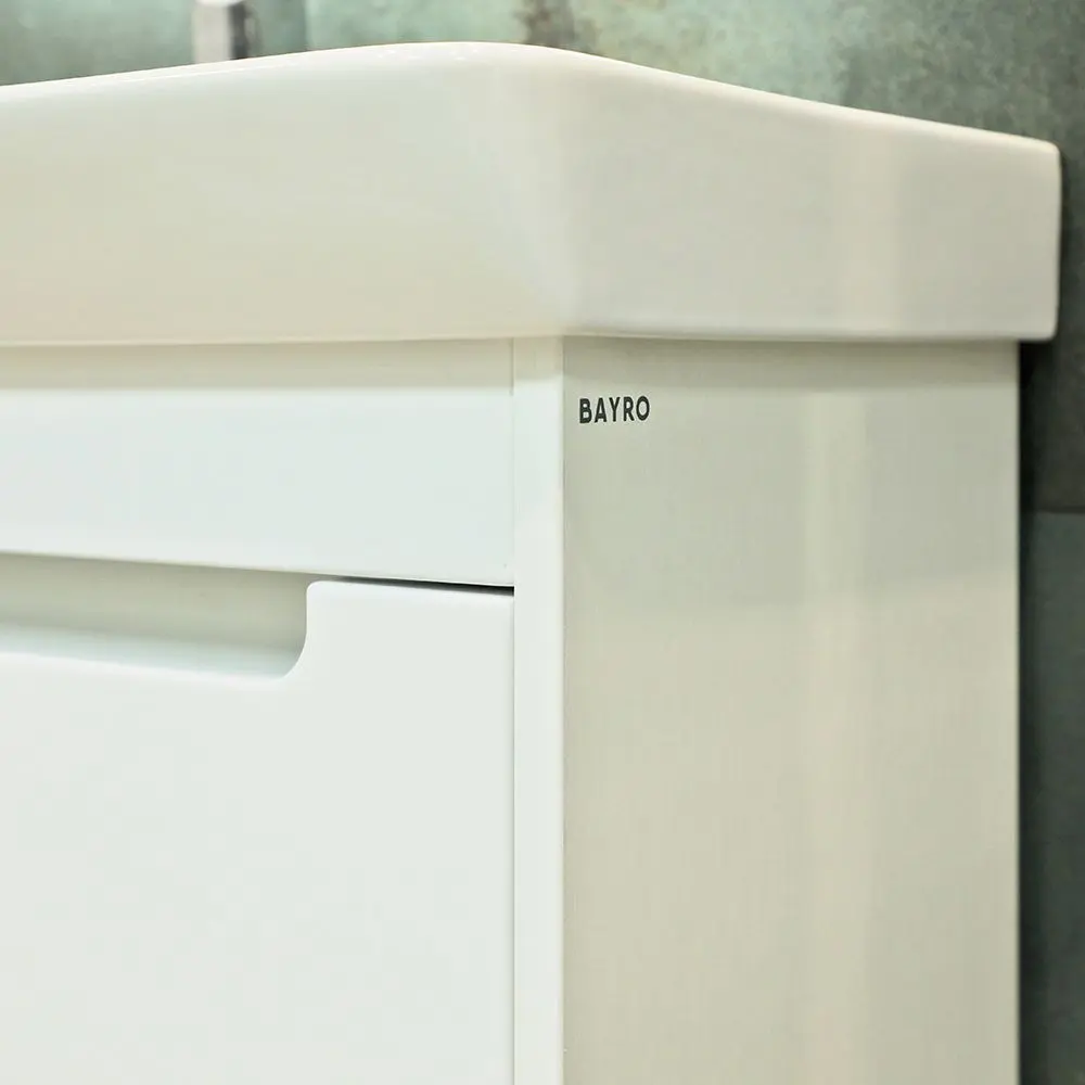 Dulap sub lavoar cu picioare Bayro Venus Neon 450 (White)