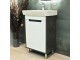 Dulap sub lavoar de podea Bayro Venus Neon 450 (White/Chicago Dark Concrete)