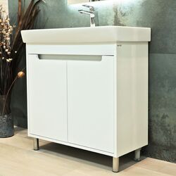 Dulap sub lavoar cu picioare Bayro Venus Neon 800 (White) Thumb