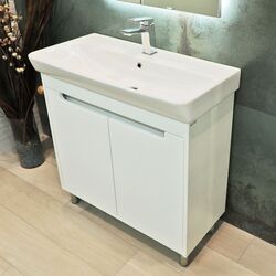 Dulap sub lavoar cu picioare Bayro Venus Neon 800 (White) Thumb