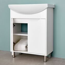 Dulap sub lavoar de podea Bayro Venus Pro Zenon 650 (White) Thumb