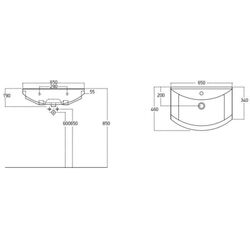 Dulap sub lavoar de podea Bayro Venus Pro Zenon 650 (White) Thumb