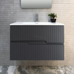 Шкаф с зеркалом Bayro Santos 800 (Anthracite)