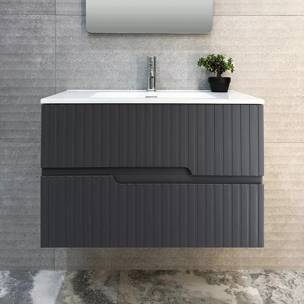 Dulap sub lavoar Bayro Santos 800 (Anthracite)