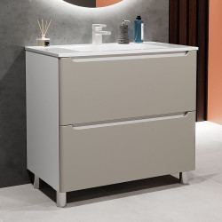 Tumba sub lavoar Bayro Bergamo 1000 (Light Grey/White) Thumb