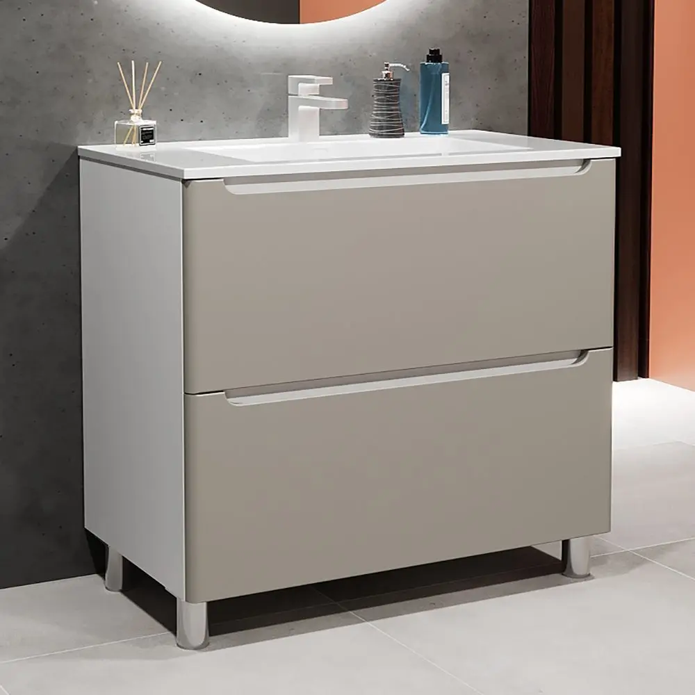 Tumba sub lavoar Bayro Bergamo 1000 (Light Grey/White) - 2