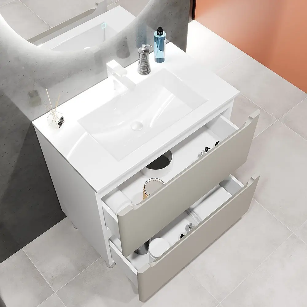 Tumba sub lavoar Bayro Bergamo 1000 (Light Grey/White) - 3