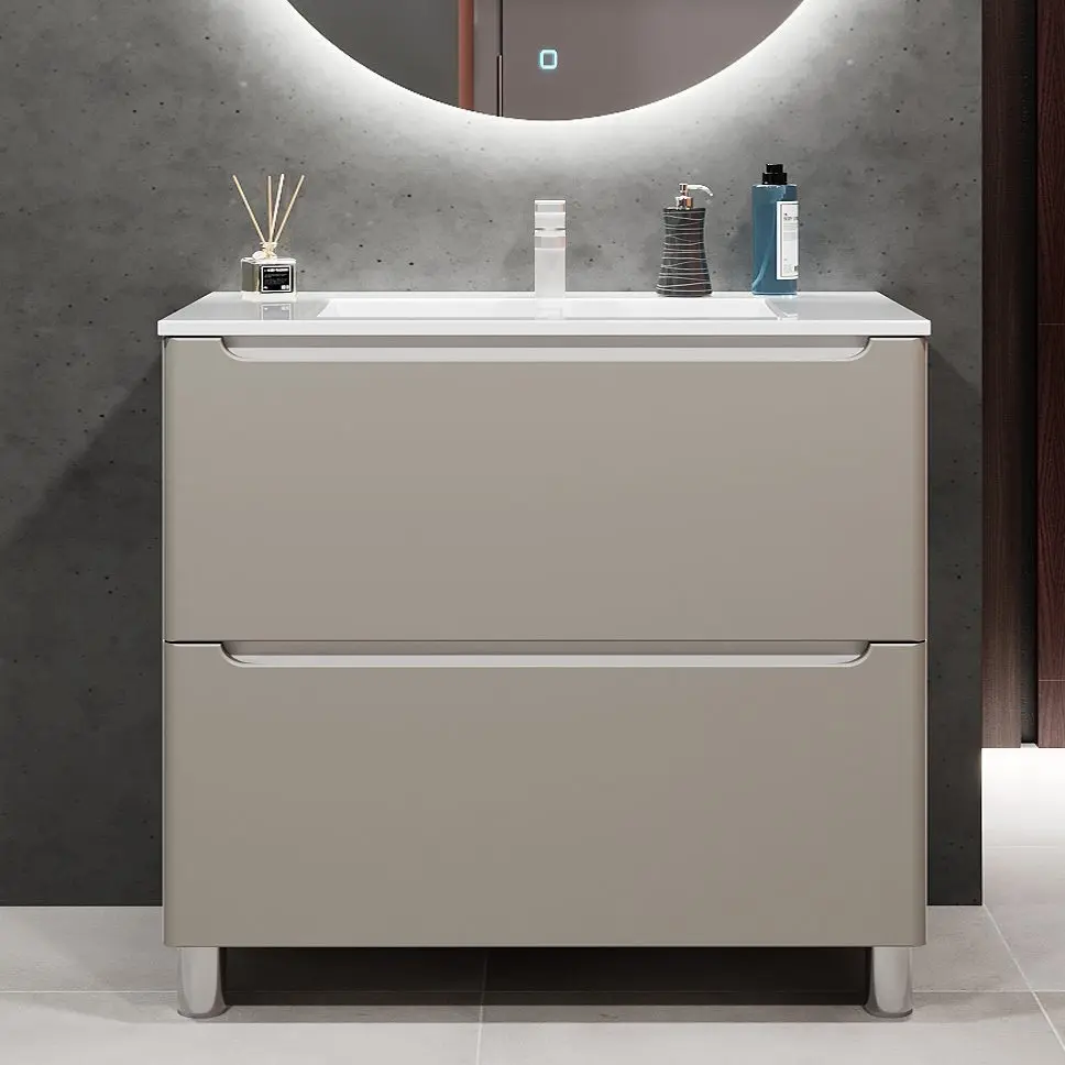 Tumba sub lavoar Bayro Bergamo 1000 (Light Grey/White)