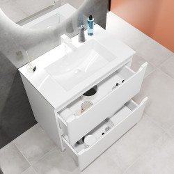 Tumba sub lavoar Bayro Bergamo 1000 (White Matte) Thumb
