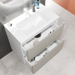 Tumba sub lavoar Bayro Bergamo 800 (Light Grey/White) Thumb