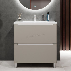 Tumba sub lavoar Bayro Bergamo 800 (Light Grey/White)