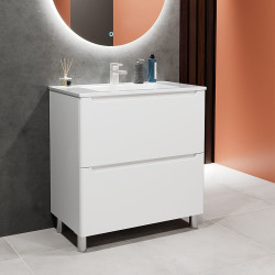 Tumba sub lavoar Bayro Bergamo 800 (White Matte) Thumb