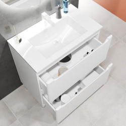 Tumba sub lavoar Bayro Bergamo 800 (White Matte) Thumb