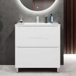 Tumba sub lavoar Bayro Bergamo 800 (White Matte)