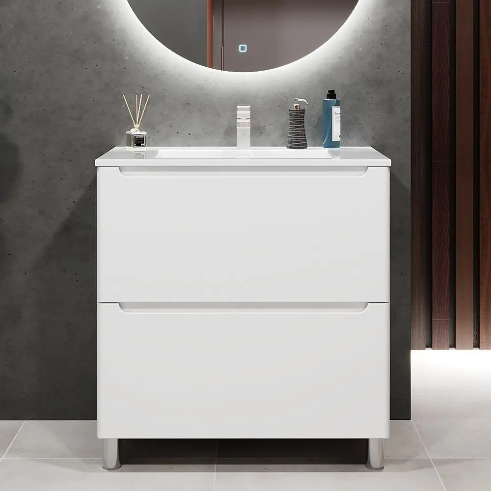 Tumba sub lavoar Bayro Bergamo 800 (White Matte)