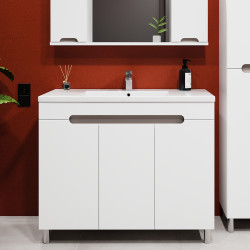 Dulap sub lavoar Bayro Etna Duo 1000 (White Matte) Thumb