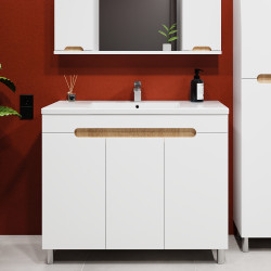 Dulap sub lavoar Bayro Etna Duo 1000 (White Matte) Thumb