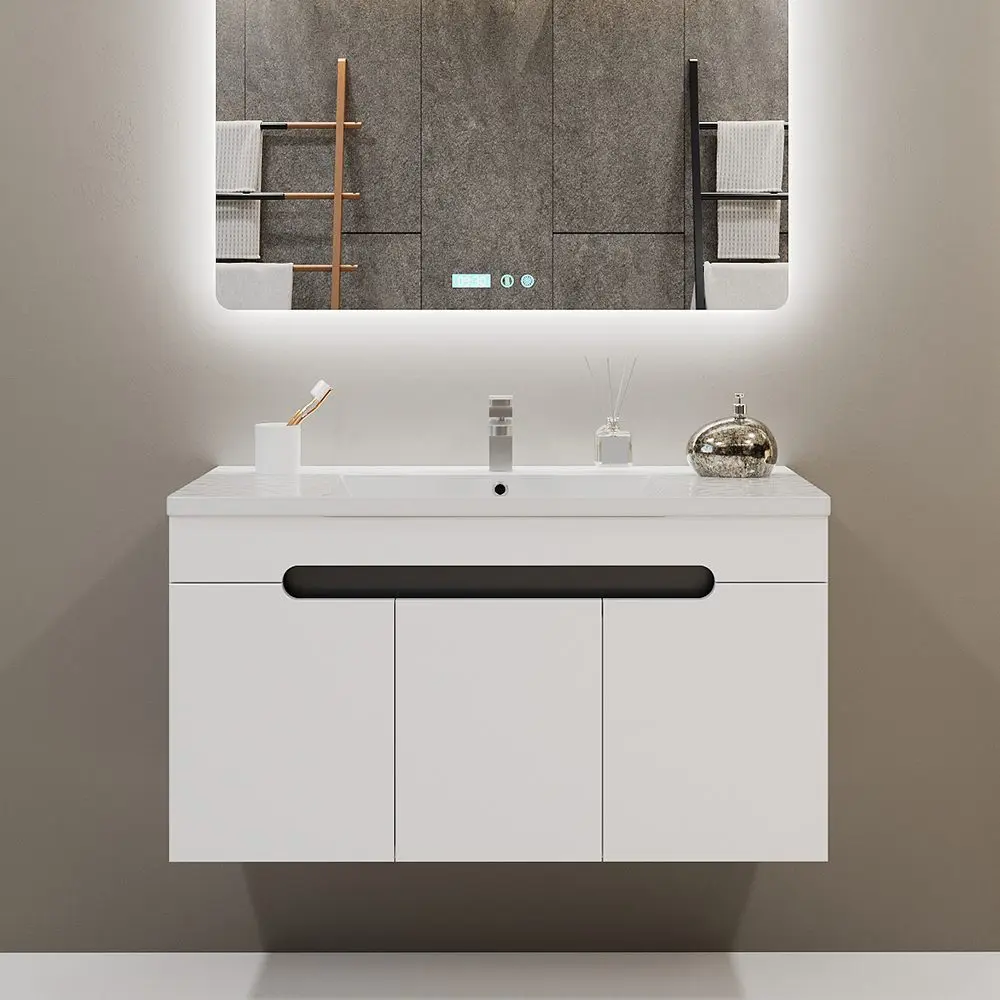 Tumba sub lavoar Bayro Etna Duo 1000 (White Matte)