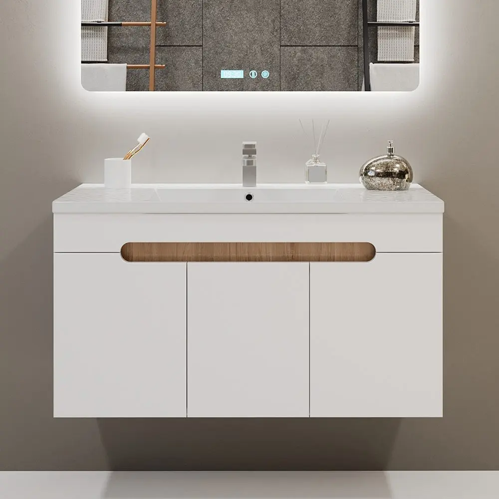 Tumba sub lavoar Bayro Etna Duo 1000 (White Matte) - 4