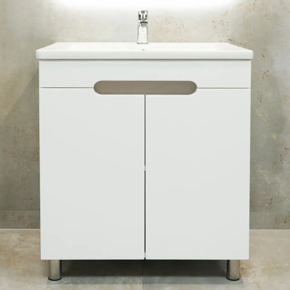 Тумба под умывальник Bayro Etna Duo 700 (White Matte)