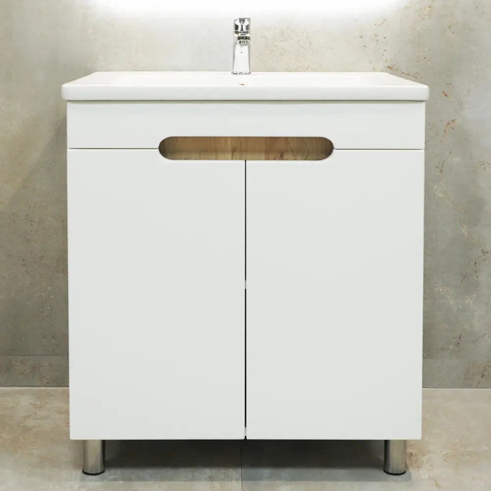 Тумба под умывальник Bayro Etna Duo 700 (White Matte)