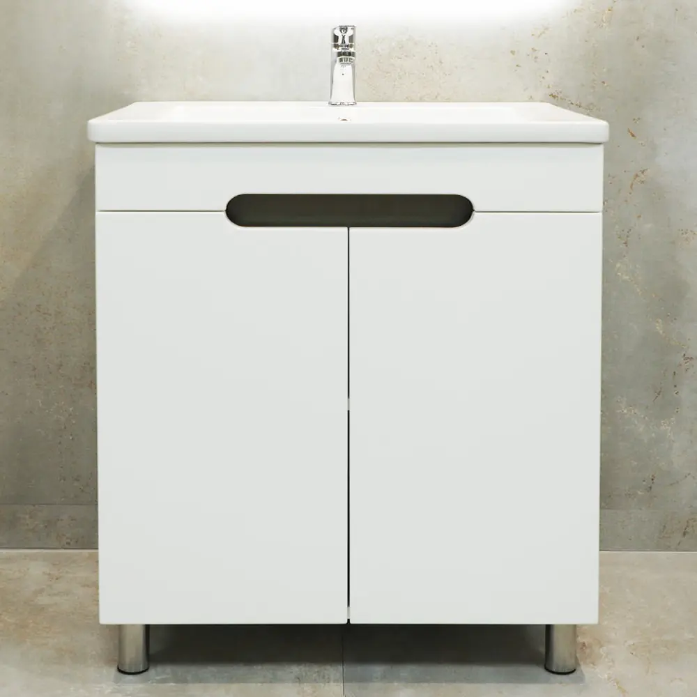 Тумба под умывальник Bayro Etna Duo 700 (White Matte)