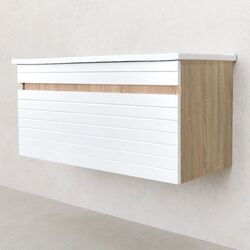 Tumba sub lavoar Bayro Onica Atria 1000 (White Matte/Sonoma Oak) Thumb