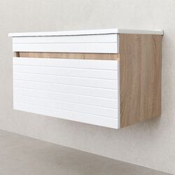 Tumba sub lavoar Bayro Onica Atria 850 (White Matte/Sonoma Oak) Thumb