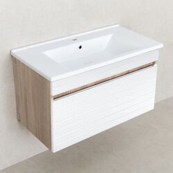Tumba sub lavoar Bayro Onica Atria 850 (White Matte/Sonoma Oak) Thumb