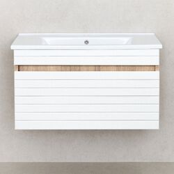 Tumba sub lavoar Bayro Onica Atria 850 (White Matte/Sonoma Oak)