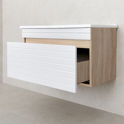 Tumba sub lavoar Bayro Onica Atria 850 (White Matte/Sonoma Oak) Thumb